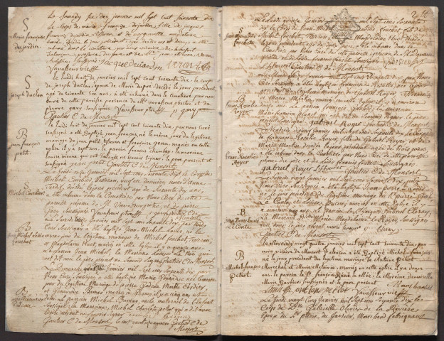Paroisse Saint-Pierre de Montsort, registre des baptêmes, mariages et inhumations (2 janvier 1770 - 31 décembre 1779).