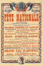 Fête nationale 14 juillet 1936 : affiche Imprimerie alençonnaise (80 x 120).