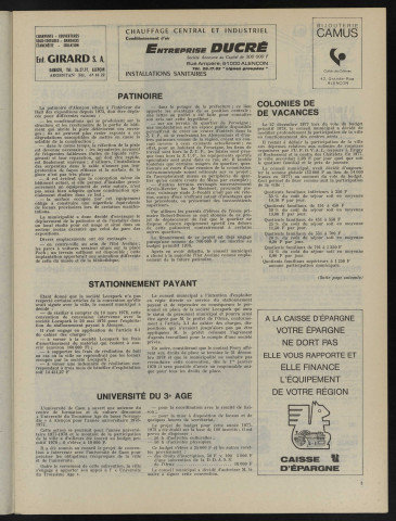 Alençon Notre Cité, journal des habitants de la Ville et des communes périphériques n°10 (mars 1978).