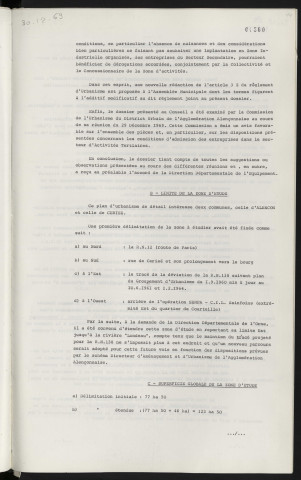 Urbanisme, secteur Alençon Cerisé, plan d'urbanisme en détail, création d'une Z.A.D., création d'une Z.A.C.