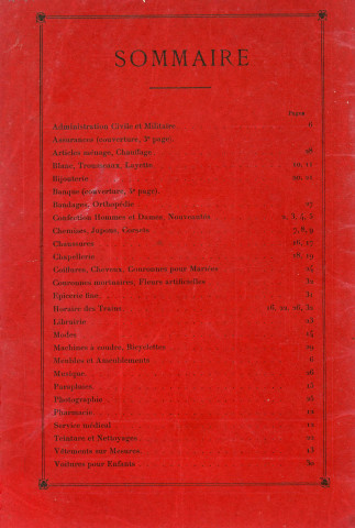 Bulletin publicitaire "La nouveauté, mode pour 1912, principales Maisons d'Alençon".