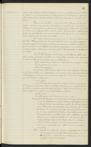 Commission arbitrage des loyers, établissement de la liste des propriétaires et locataires appelés à faire partie de la dite commission