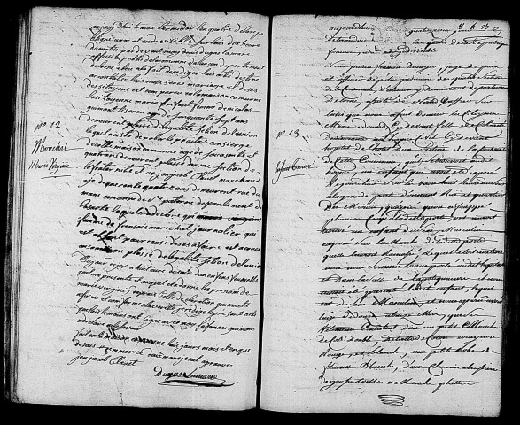 Acte de naissance de MARECHAL Marie Virginie (31 juillet 1796),acte de naissance de Benjamin Nicolas enfant trouvé (1er août 1796).