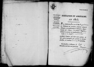 Registre des actes de naissance et adoption (1er janvier - 31 décembre 1815).