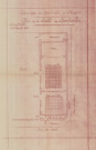 Patronage Paroisse de Montsort, plan de la salle de spectacles (éch : 0.01, 29 décembre 1941).