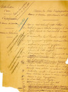 Établissement d'une distribution d'eau dans la ville d'Alençon, captation des eaux de sources de Launay (communes de Colombiers et Damigny), acquisition par voie d'expropriation des terrains et sources appartenant à Mme Philippart (1891) : plan, correspondance, rapport.