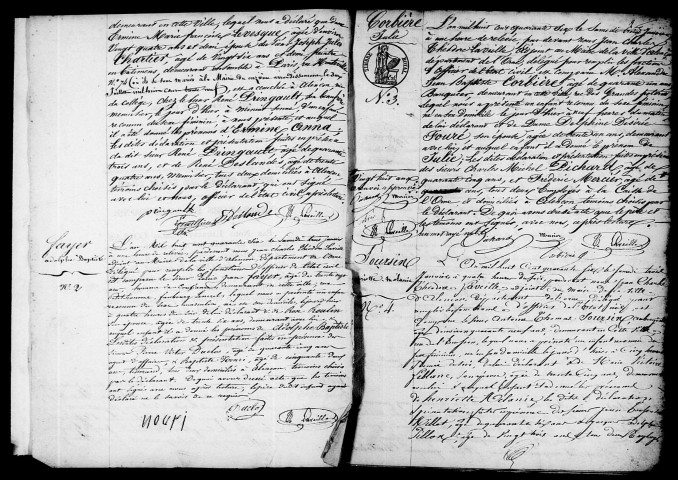 Registre des actes de naissance et adoption (1846).