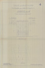 Les Promenades, porte 4 Allée centrale, rue Candie, clôture, élévation, plan, coupe, (arch : A. Eschbaercher, ech : 0.05, n°4, date : 1940).