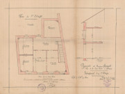 permis de construire n°13, Aménagement d'un 1er étage Rue de La Croix Verte Alençon, (date de décision : 06/04/1929), (auteur du projet, architecte : LEGOUT Louis (expert métreur)).