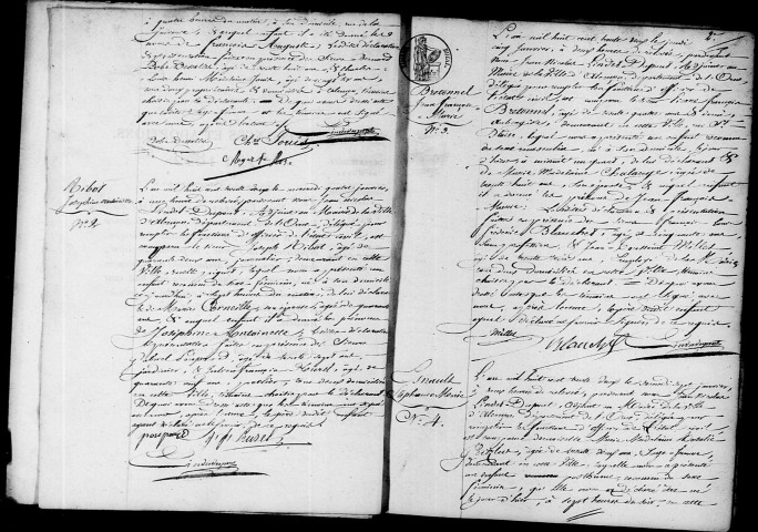 Registre des actes de naissance et adoption (1832).