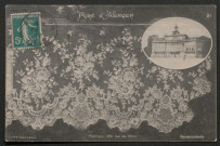 Alençon (Orne), Point d'Alençon, fabrique 29, rue du Mans, carte postale ancienne noir et blanc n°21, A.M.F. éditeur à Alençon, (Date d'utilisation : 24 novembre), (14x9), AMA.
