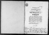Registre des actes de mariage (1851).