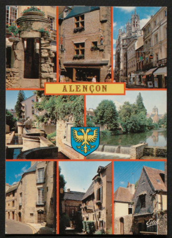 Alençon (Orne), Grande Rue, multivue, Alençon, édition Estel, Blois, sd,(15x10,5).