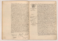 Acte de mariage de GOUIN Louis François et CHAUVIN Louise Alphonsine Rachel veuve LE GUERZEDER (23 Janvier 1907), POINÇON Georges Emile Louis et MERCIER Eugénie Marie (26 Janvier 1907).