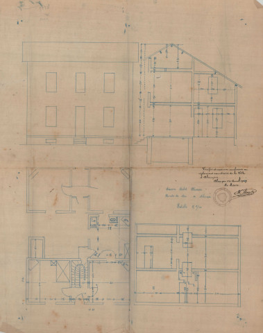 permis de construire n°20, Construction d'une maison d'habitation Route de Sées Alençon, (date de décision : 28/03/1929).