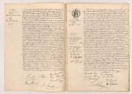Acte de mariage de JAULIN Hyacinthe Alexandre Henri et PITTIER Henriette Gabrielle (16 février 1909), Acte de mariage de CHABOT Jean Georges Albert et PÉRÈS Henriette Louise (17 février 1909).