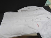 Blouse de travail Moulinex blanche (coton), Alençon Moulinex, don de l'association Moulinex Jean Mantelet.