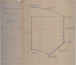Construction d'un château d'eau de 700m3, détail de cuve : coupes (Larbanet, éch : 1/200, plan n°13, 28 mai 1936).