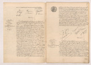 Acte de mariage de LE TELLIER Julien Victor et BOUVIER Yvonne Marie (09 Novembre 1907), GRANIER Louis Eutrope et LUSSAUD Angèle Henriette Marcelle Clémence (12 Octobre 1907), Transcription d'un jugement de divorce de CHABRION et DUBREUIL (15 Octobre 1907).