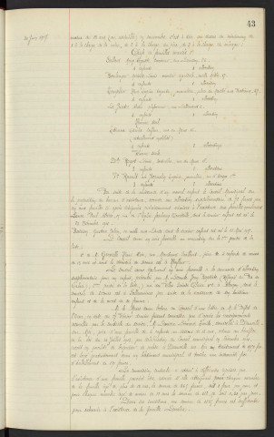 Assistance aux familles nombreuses, admissions nouvelles