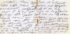 Lettre autographe signée au peintre Georges Maillez (sd), 2 pages format in 8 oblongues.