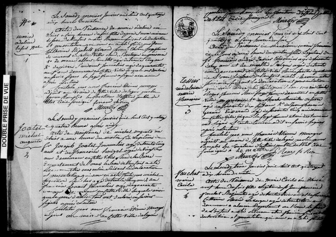 Registre des actes de naissance et adoption (1er janvier - 31 décembre 1814).
