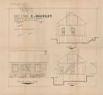 permis de construire n°8, Construction d'une maison d'habitation Rue Courteille Alençon, (date de décision : 1933), (auteur du projet, architecte : PERRIER).