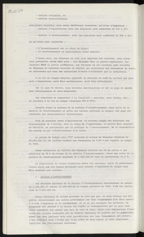 Budget primitif 1967.