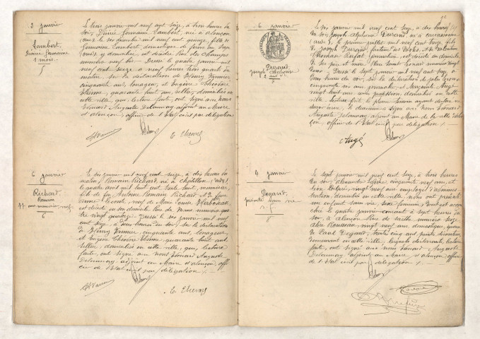 Registre des actes de décès (31 décembre 1915-31 décembre 1916).