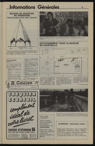 Alençon Notre Cité, journal d'information municipale et districale n°39 (mars 1981).