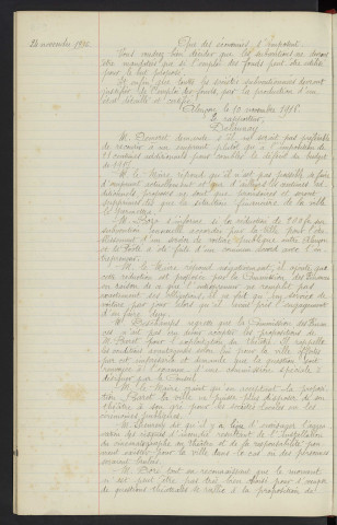 Budget de la ville pour 1917, rapport