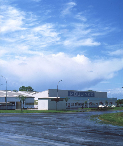 Usine de Domfront, vue d'ensemble : ektachrome, Philippe Giraud (juin 1979).