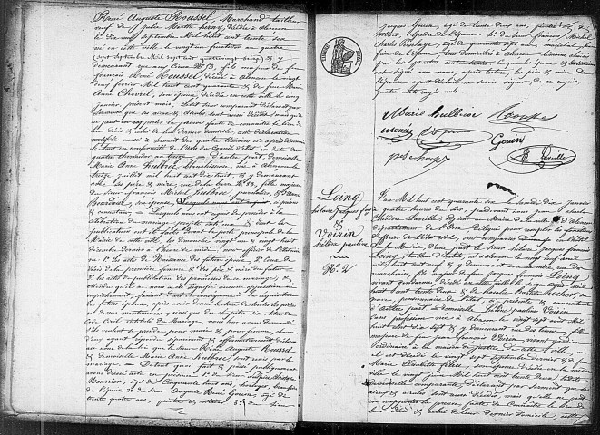 Registre des actes de mariage (1846).