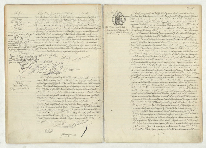 Acte de naissance de FLEURY Fernande Marguerite enfant naturel (18 mars 1908),reconnaissance de SUHARD Joséphine Maria (20 mars 1908),transcription d'un jugement de rectification d'acte de naissance de DE COINTET DE FILLAIN Edouard Henri (20 mars 1908).