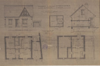 permis de construire n°17, Construction d'une maison d'habitation Rue des Promenades Alençon, (date de décision : 1937), (auteur du projet, architecte : MERCIER Robert).
