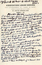 Lettre autographe signée Louise HERVIEU (1p.2/3.in-8.) (19 décembre 1941).