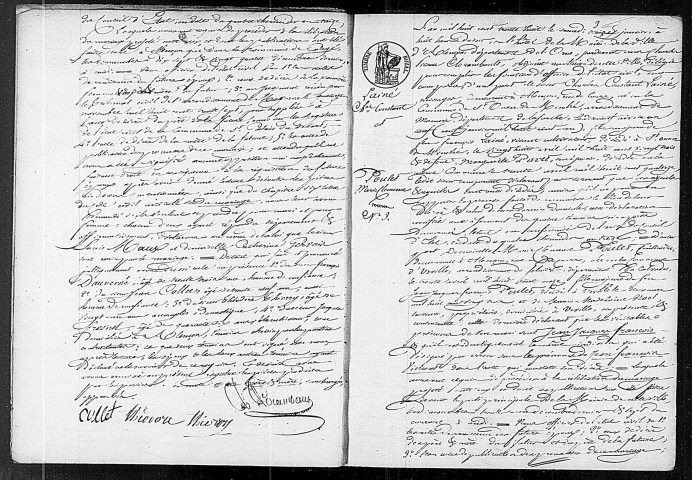 Registre des actes de mariage (1838).