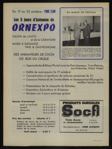 Alençon Notre Cité, journal des habitants de la Ville et des communes périphériques n°14, spécial XIXe festival de l'élevage (septembre 1978).