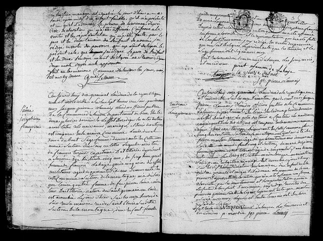 Acte de naissance de BRETONEL Marianne (28 mars 1794),acte de naissance de AINE Joséphine Françoise (29 mars 1794),acte de naissance de RONDEAU Louis Pierre (31 mars 1794).