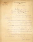 Fête nationale 10 juillet 1915 : affiche Imprimerie G. Supôt, (94 x 124).
