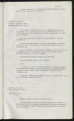 Cimetière de Courteille, extension, acquisition SAGOT indemnité pour perte de récolte. Marché de gré à gré avec l'entreprise JULIEN, abattage d'arbres.