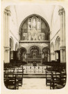 Alençon, l'église Saint Pierre de Montsort, le chœur, photographie noir et blanc, tirage argentique sur papier, (8.5cm x 11.7cm)(1894).