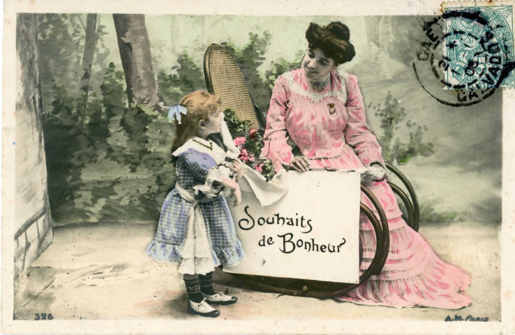 Cartes postales envoyées à Juliette Millet avant son mariage, demeurant 49-51 rue de Cazault à Alençon (collection particulière Chrystel Nail Lemaitre, 2018, AMA).