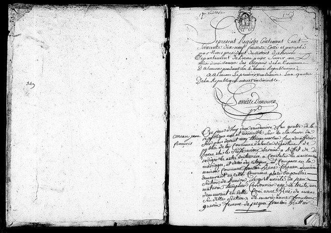 Acte de naissance de PRIEUR Thomas François Théodore (26 mars 1796),acte de naissance de VAVASSEUR Vincent (26 mars 1796),acte de naissance de CHAPLAIN François Désiré Armand (28 mars 1796).