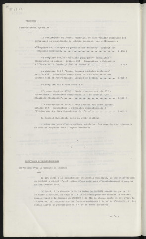 Finances, autorisations spéciales. Redevance d'assainissement, convention avec la commune de Damigny.