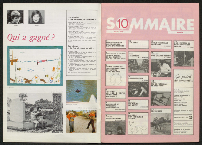 Le Point de rencontre Moulinex n°9 (Juillet 1976)