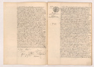 Acte de mariage de CHANUT Paul Julien Joseph et JOUIN Marie louise Bernadette ( 22 Juin 1907), RICERNE Gabriel Alfred Albert et HERISSON Marthe Adrienne Alice (25 Juin 1907).