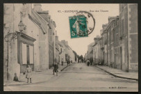 Alençon (Orne), Rue des Tisons, carte postale ancienne noir et blanc n°47, A.M.F éditeur, (date d'utilisation : 16 octobre 1912), (14x9), AMA.
