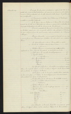 Elections municipales, installation du 2éme adjoint Mr DESCHAMPS. Elections municipales, conclusion