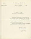 Fête nationale 14 juillet 1909 : affiche Imprimerie Lecocq et Mathorel, (93 x 130).